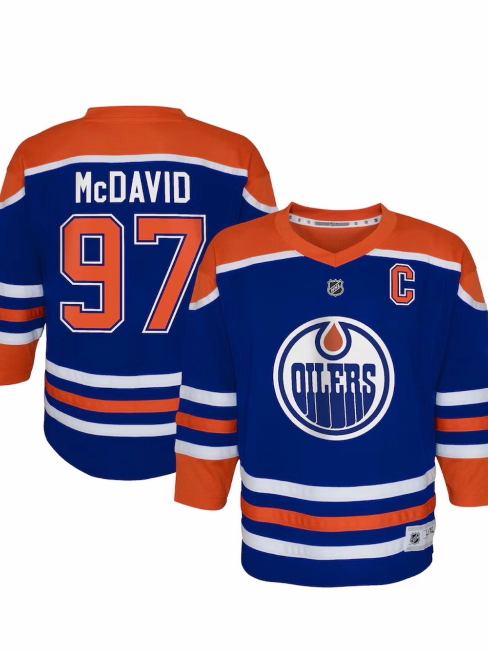 NHL Edmonton Oilers Blue & Orange McDavid #97 Toddler Jersey